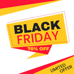 Modern Playful Modern Black Friday Sale Advertisement Limited Offer for Eye-Catching Promotional Design