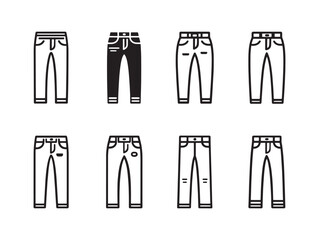 Jeans line art inspired urban street style