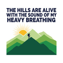 Hiker on mountain peak sunrise hiking