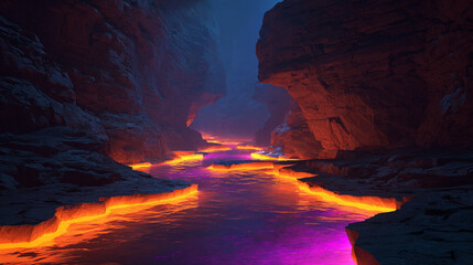 Fototapeta premium Volcano Lava Eruption