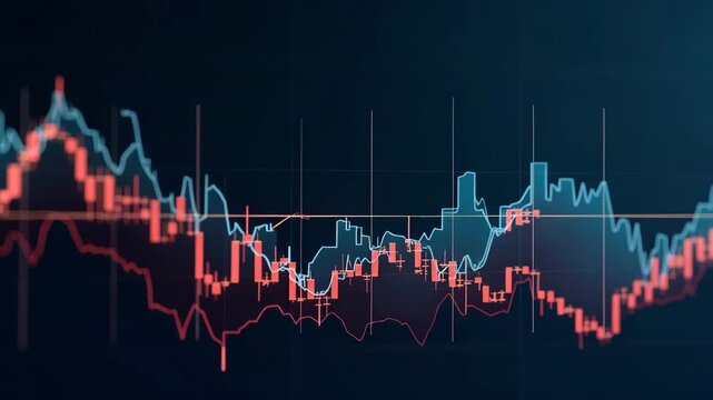 Portfolio analysts documenting market in decline via time?series heatmap and area chart overlays to communicate drawdown patterns in  Photo Stock  Concept  and empty space on the left side