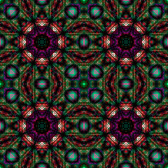 A vibrant geometric pattern in vibrant colors. The design creates a lively and playful visual appeal for the background.