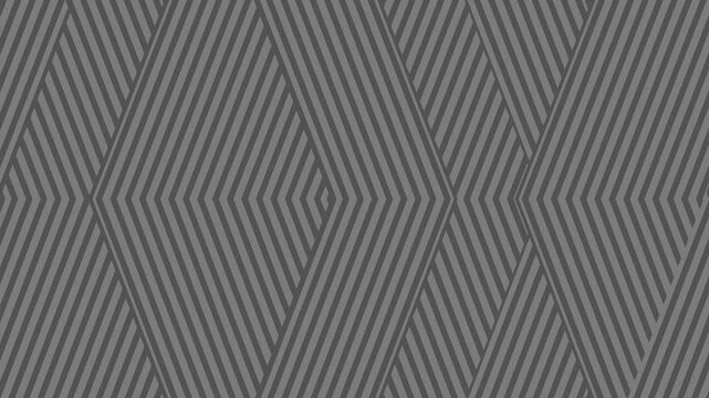 This is a stylish geometric pattern featuring sharp diagonal lines that form elegant diamond shapes in grey tones