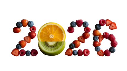 Healthy new year goals 2023 fresh fruit arrangement celebrating health and wellness