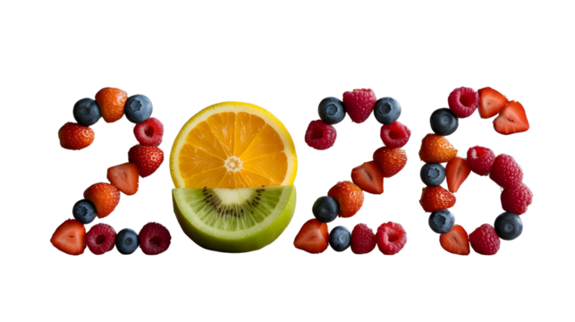 Healthy new year goals 2023 fresh fruit arrangement celebrating health and wellness