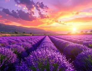 Fototapeta premium Lavender Dusk