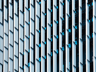 Modern building aluminum fin facade design Architecture details 