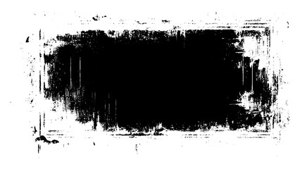 Vector grunge background with ink splashes. Black box copy space for text. 