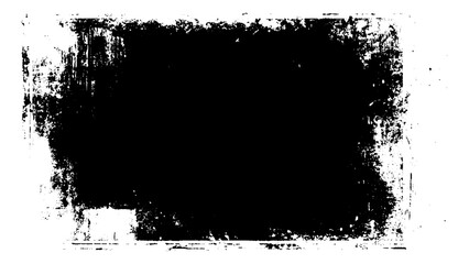 Vector grunge background with ink splashes. Black box copy space for text. 