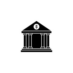 City hall building line icon, outline vector sign, linear style pictogram, vector illustration on white background., eps 10