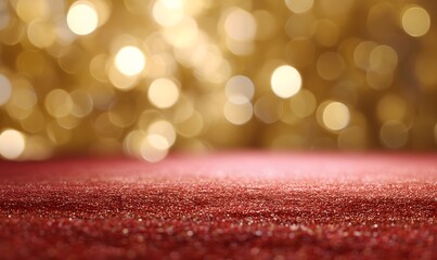a gold luxury red carpet scene background. bokey and stage lights