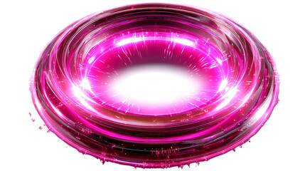 Abstract Torus of Energy: A captivating rendering showcases a radiant, abstract torus, pulsating with vibrant energy and ethereal glow, set against a pristine backdrop, creating a mesmerizing visual.