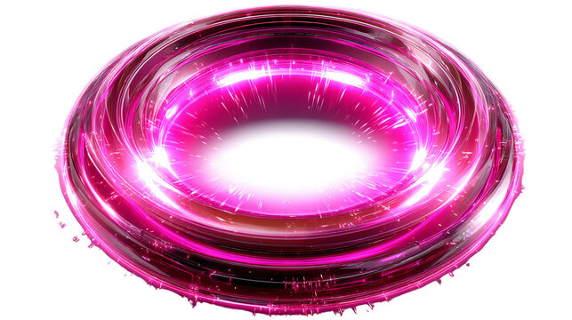 Abstract Torus of Energy: A captivating rendering showcases a radiant, abstract torus, pulsating with vibrant energy and ethereal glow, set against a pristine backdrop, creating a mesmerizing visual.