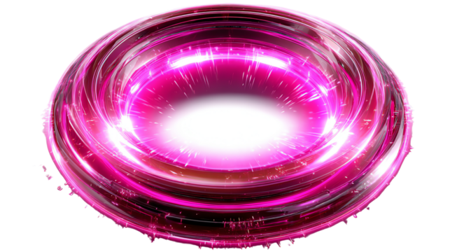 Abstract Torus of Energy: A captivating rendering showcases a radiant, abstract torus, pulsating with vibrant energy and ethereal glow, set against a pristine backdrop, creating a mesmerizing visual.