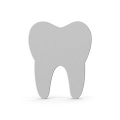tooth icon symbolizing dental health, care, and wellness. Isolated. Transparent background. PNG