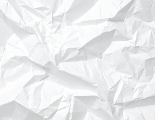 Obraz premium crumpled white paper texture