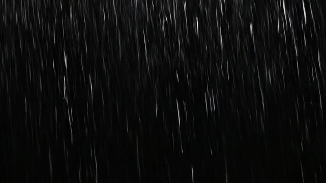 Dramatic Rain Falling: Natural Weather Overlay for Cinema and Design Projects