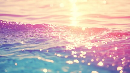 Sunlit Ocean Waves