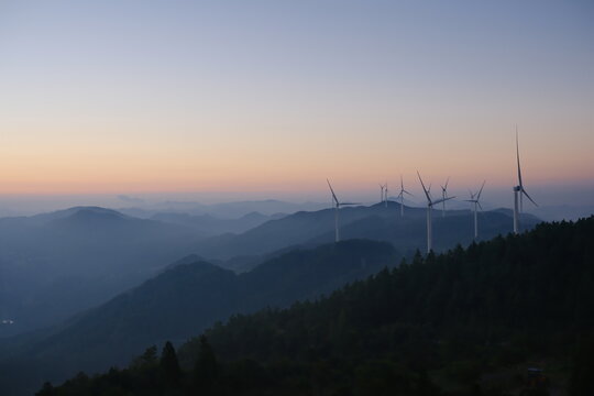 sunset in the mountains