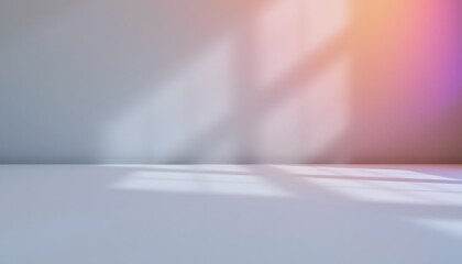 Abstract Minimalist Background with Soft Colors and Gentle Shadows Creating a Tranquil Atmosphere