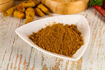 Indian cuisine - curry powder for culinary