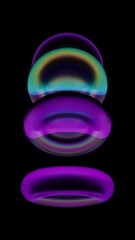 Colorful abstract bubble design bubbles, vibrant, art modern