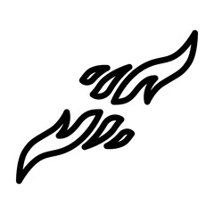 Obraz premium Abstract Hand Vector Line Icon Design