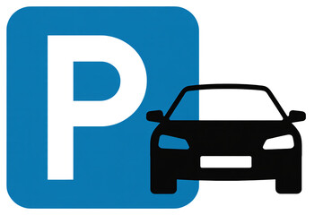 Find your parking spot easily with this clear parking sign icon
