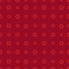 Snowflakes seamless pattern background of various sizes creates a cheerful festive mood for holiday campaigns, winter celebrations, greeting cards, or seasonal marketing materials.
