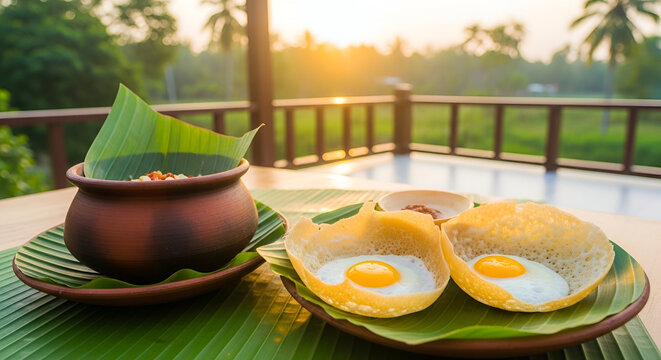 Exquisite Culinary Delights Showcasing Traditional Food And Breakfast Presentation outdoors