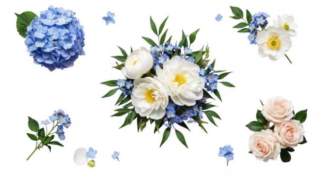 Floral Delight: An enchanting assortment of delicate blooms and lush foliage, creating a harmonious symphony of colors and textures that evokes a sense of serenity.