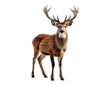 isolated deer standing - Powered by Adobe
