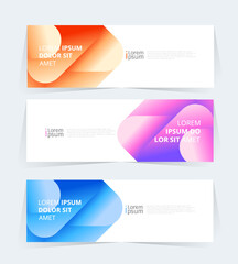 Fototapeta premium Geometric banner design with Vector presentation template.