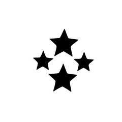 Obraz premium Black Star Icon Vector