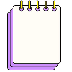 Stacked Spiral Notebook