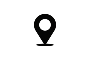 Modern map pin icon for navigation and location services