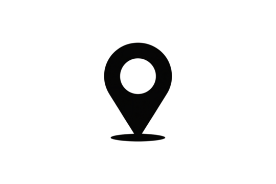 Modern map pin icon for navigation and location services