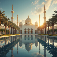 A surreal futuristic cityscape at dusk featuring tall skyscrapers, glowing neon lights, and a colorful cosmic sky. Perfect for sci-fi, fantasy, technology, and urban digital art themes.