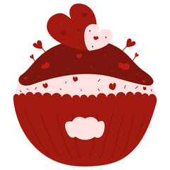 Red Velvet Love Cupcake