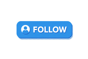 Get more followers with this dynamic blue 'Follow' button