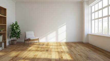 interior  room with wooden floor