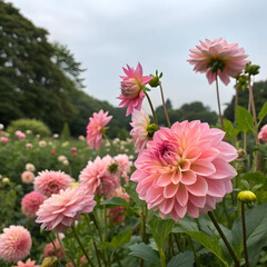pink petaled flowers