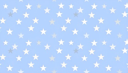 Light Blue Background with Scattered White and Grey Stars
