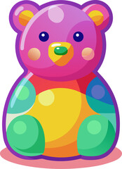 Gummy Bear – soft, colorful gummy candy shape