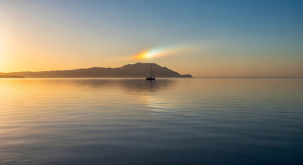 地平線に浮かぶ蜃気楼の幻影