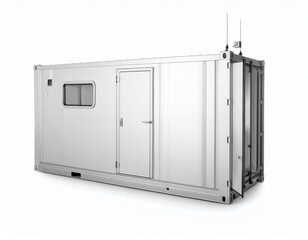 Mobile Communications Center Container Unit white background