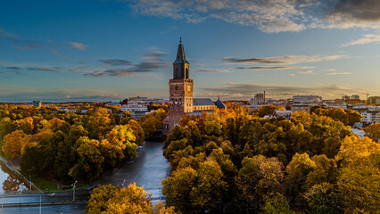 Autumn Drone View, Turku Finland