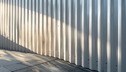 Two women walking outdoors in athletic wear with a corrugated metal wall backdrop in bright morning light