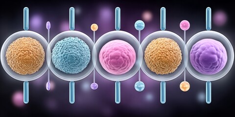 a minimalist vector showing antibody structure and interaction with cells
