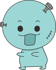 할로윈 코스튬 분장 프랑켄슈타인